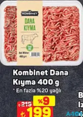 KOMBİNET DANA KIYMA 400 G
